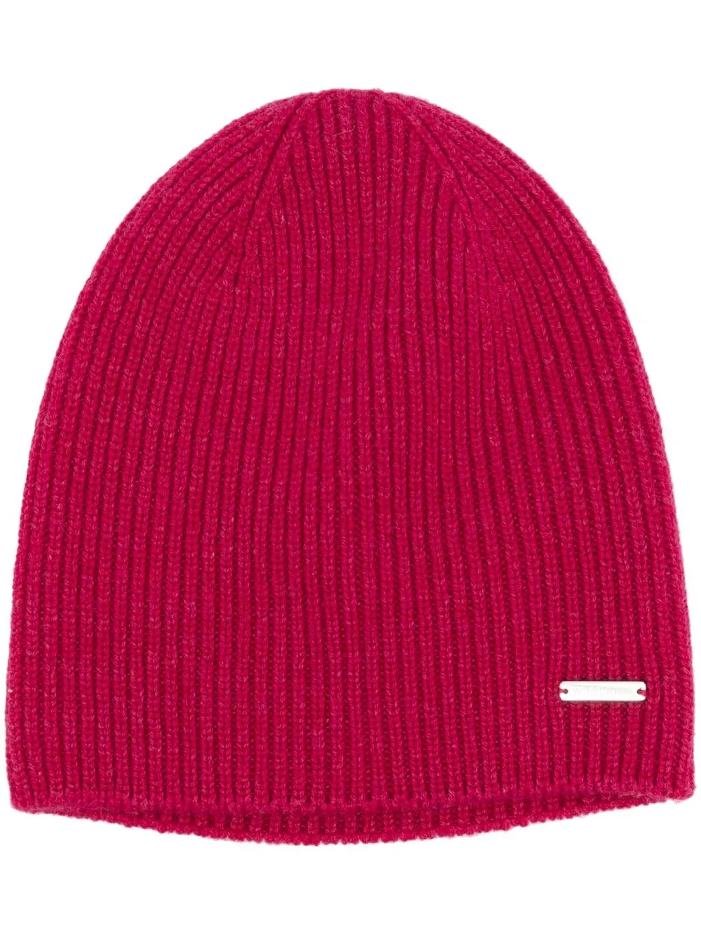 

Woolrich gorro de cachemira tejido de canalé - Rosado