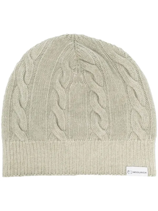 polo cable knit beanie