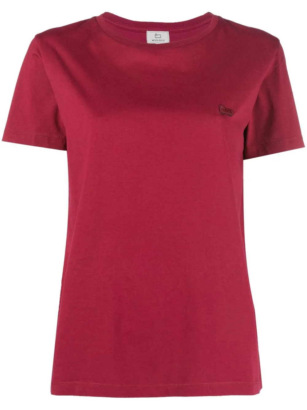 

Woolrich playera con logo bordado - Rosado