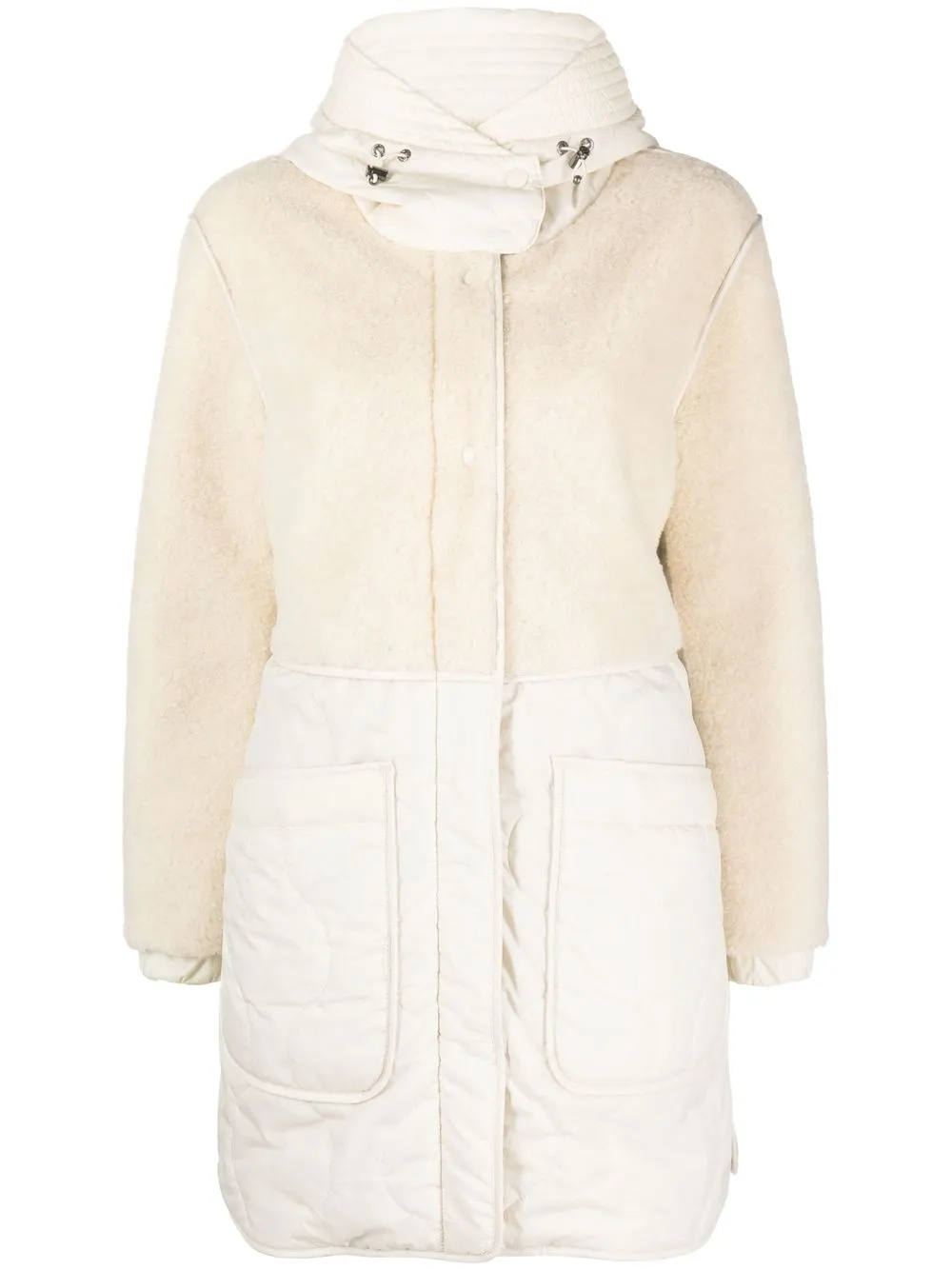 

Woolrich Alba panelled parka - Neutrals