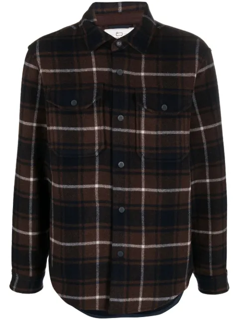Woolrich sobrecamisa con motivo de cuadros