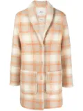 Woolrich checked single-breasted coat - Neutrals