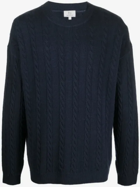 Woolrich Aran-knit virgin-wool jumper