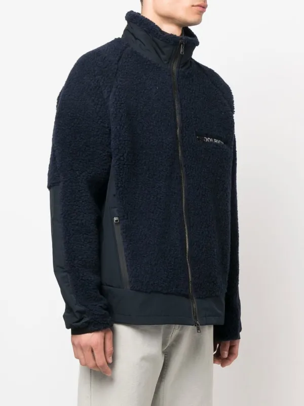 Woolrich logo-print Sherpa Jacket 
