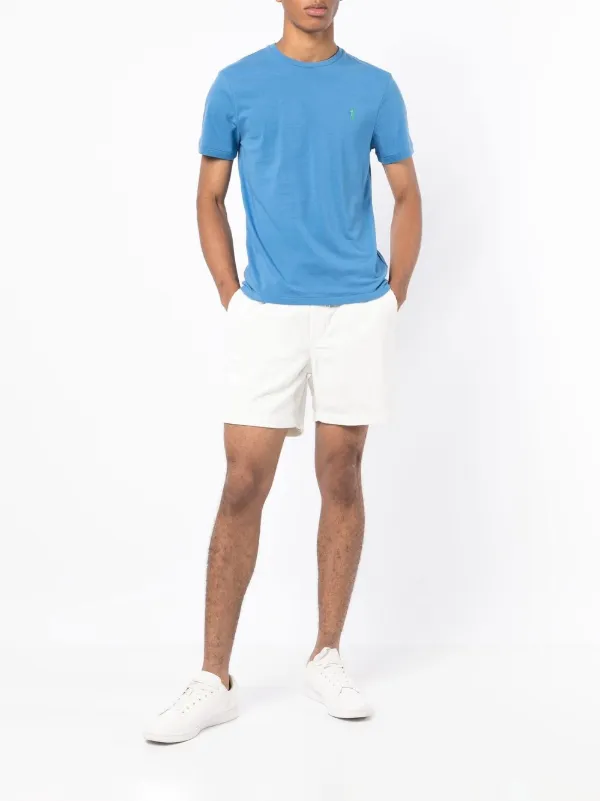 Polo Ralph Lauren Embroidered Logo T-shirt | Blue | FARFETCH BN