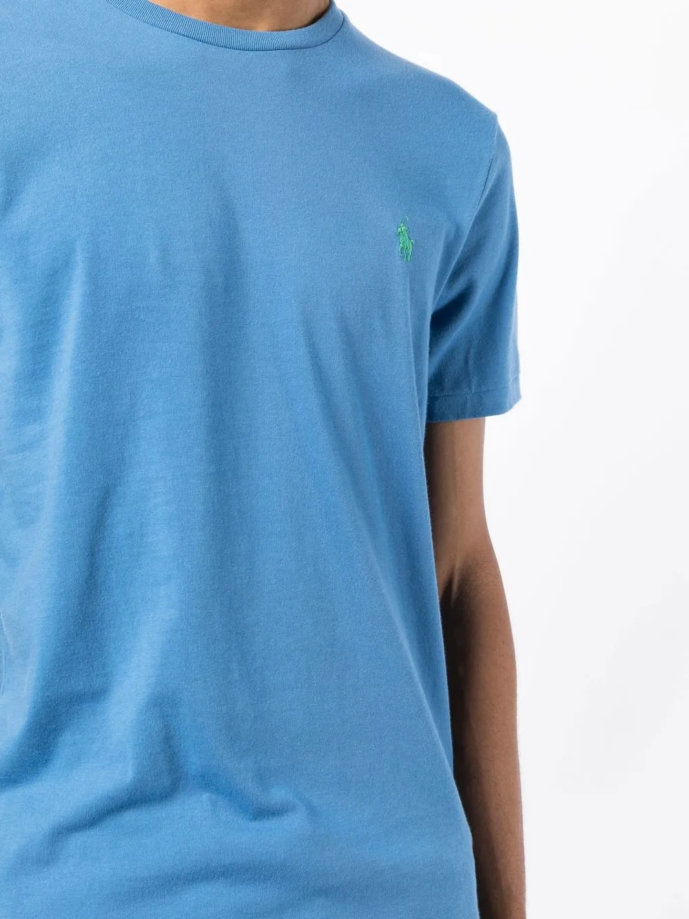 Polo Ralph Lauren Embroidered Logo T-shirt | Blue | FARFETCH BN