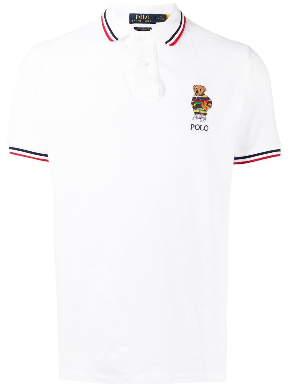 

Polo Ralph Lauren olayera tipo polo activa Bear de manga corta - Blanco