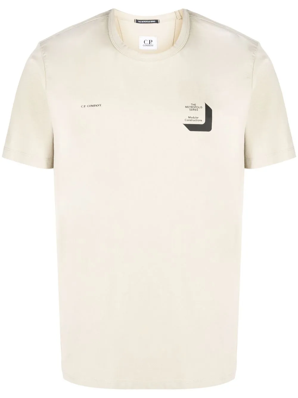 

C.P. Company playera manga corta con logo estampado - Neutro