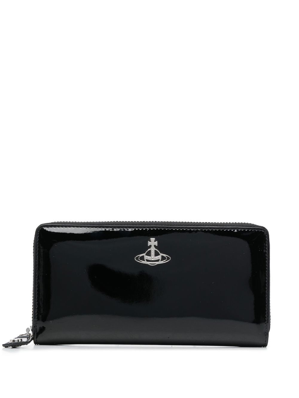 

Vivienne Westwood high-shine orb-plaque wallet - Black