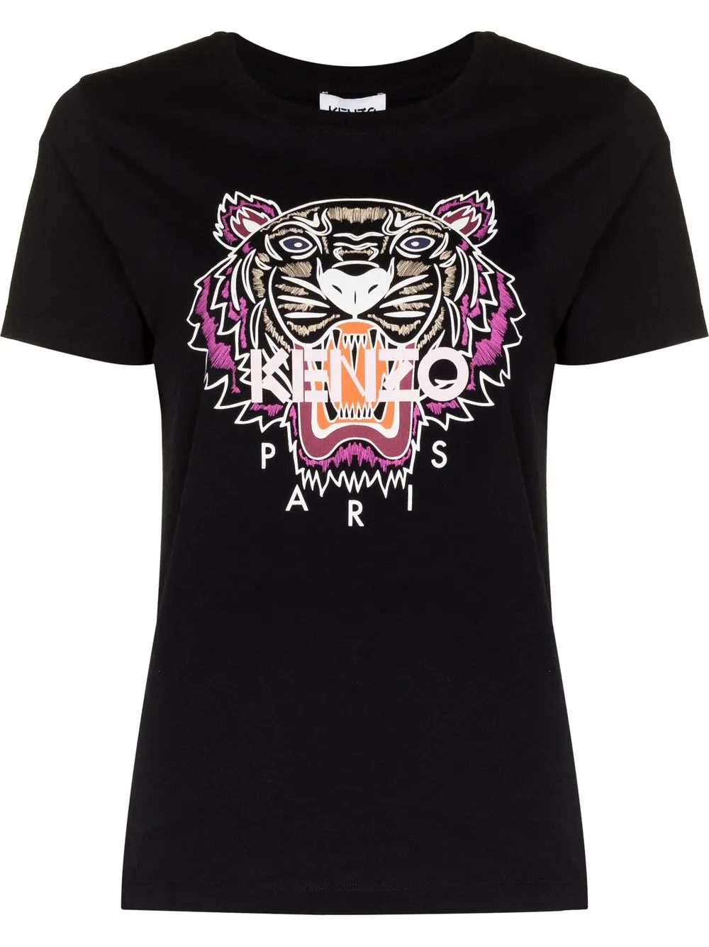 

Kenzo Tiger-print cotton T-shirt - Black