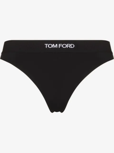 TOM FORD logo-waistband thong