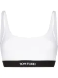 TOM FORD logo-underband bralette top - White