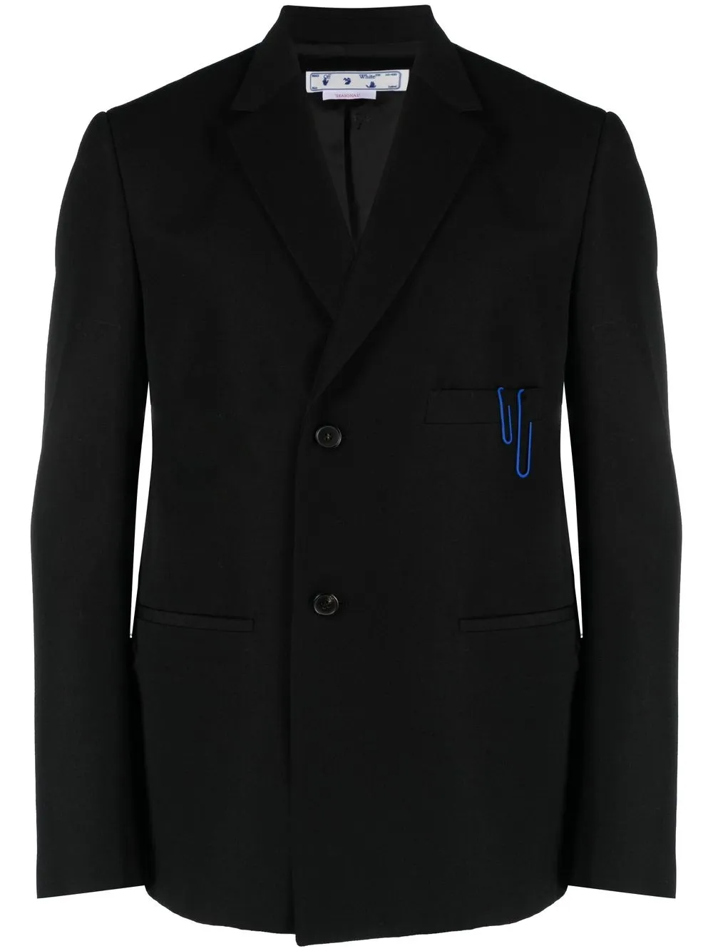 

Off-White blazer de vestir con botones - Negro