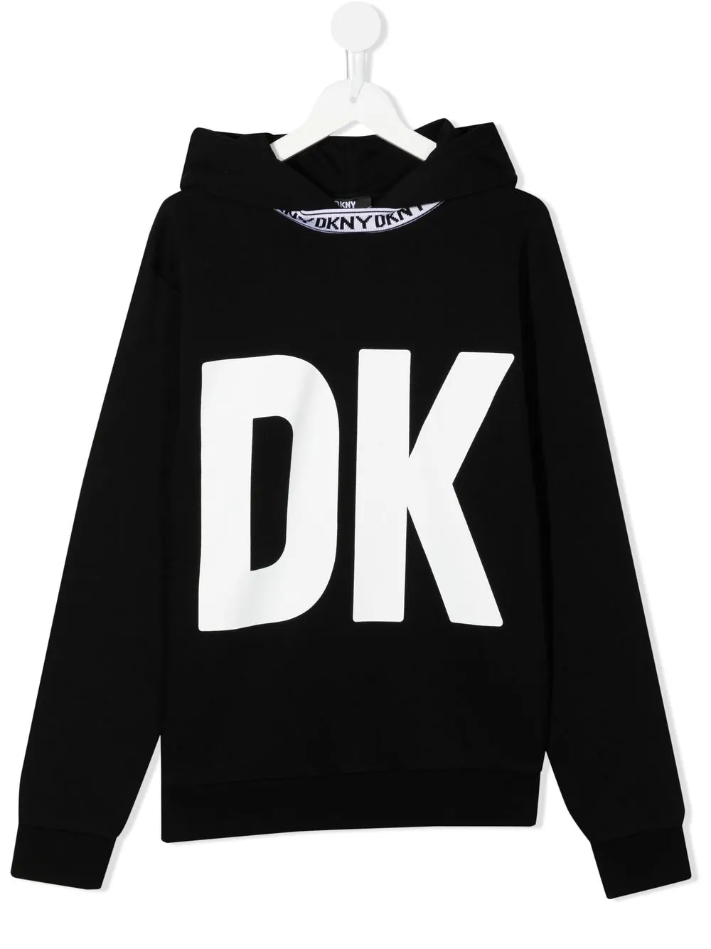 

Dkny Kids logo-print hoodie - Black