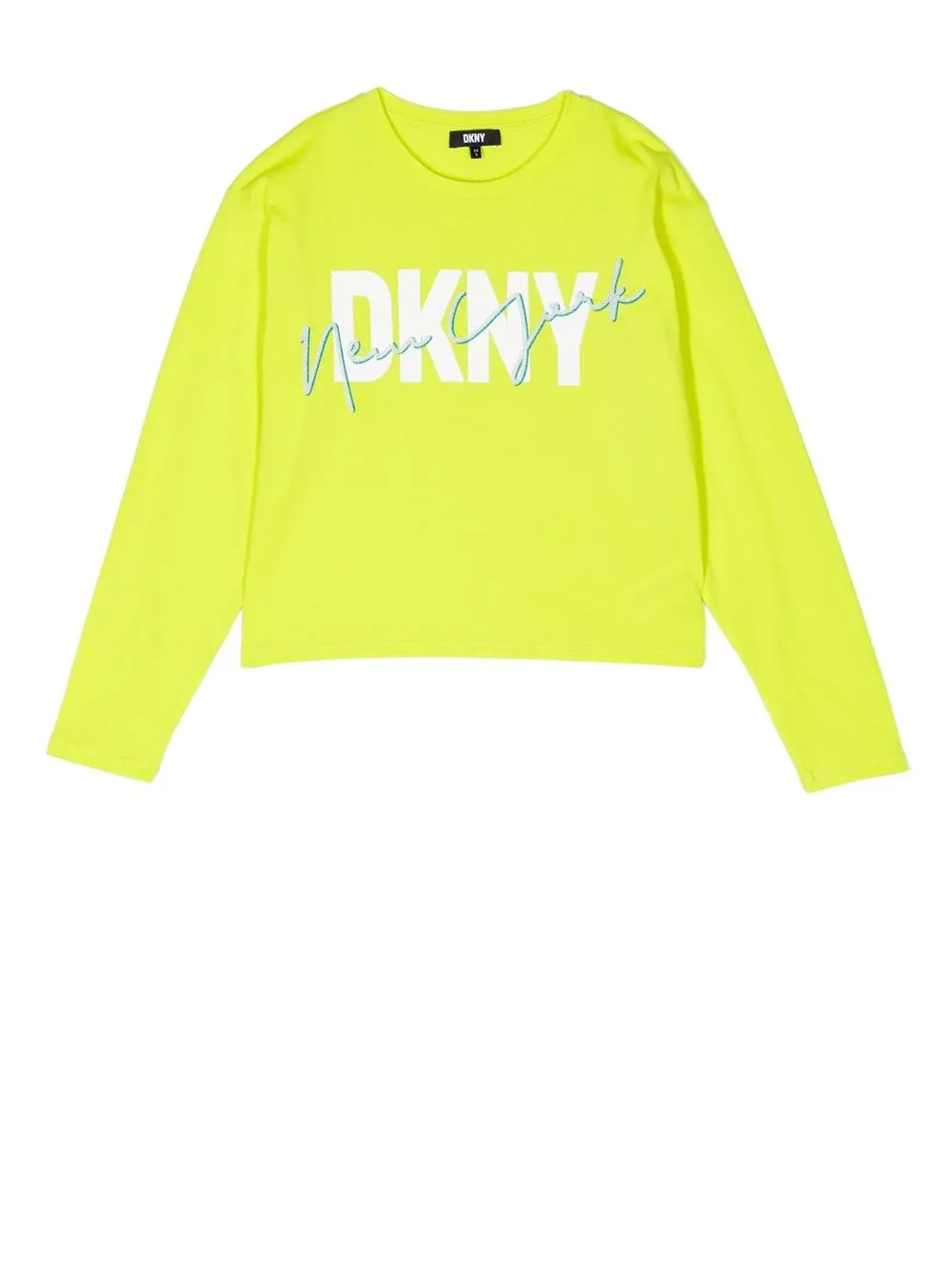 

Dkny Kids playera con logo estampado - Amarillo