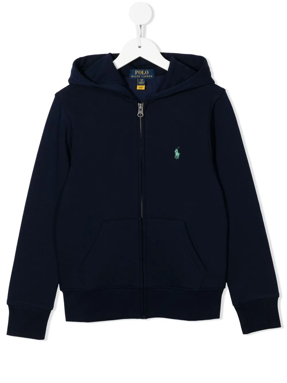 

Ralph Lauren Kids hoodie con logo bordado - Azul