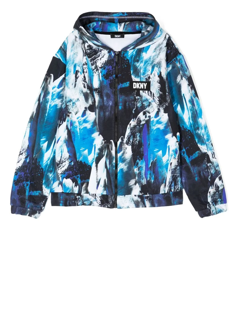 

Dkny Kids TEEN graphic-print zip-up hoodie - Multicolour