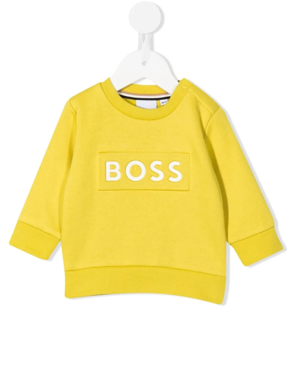 

BOSS Kidswear suéter con logo en relieve - Amarillo