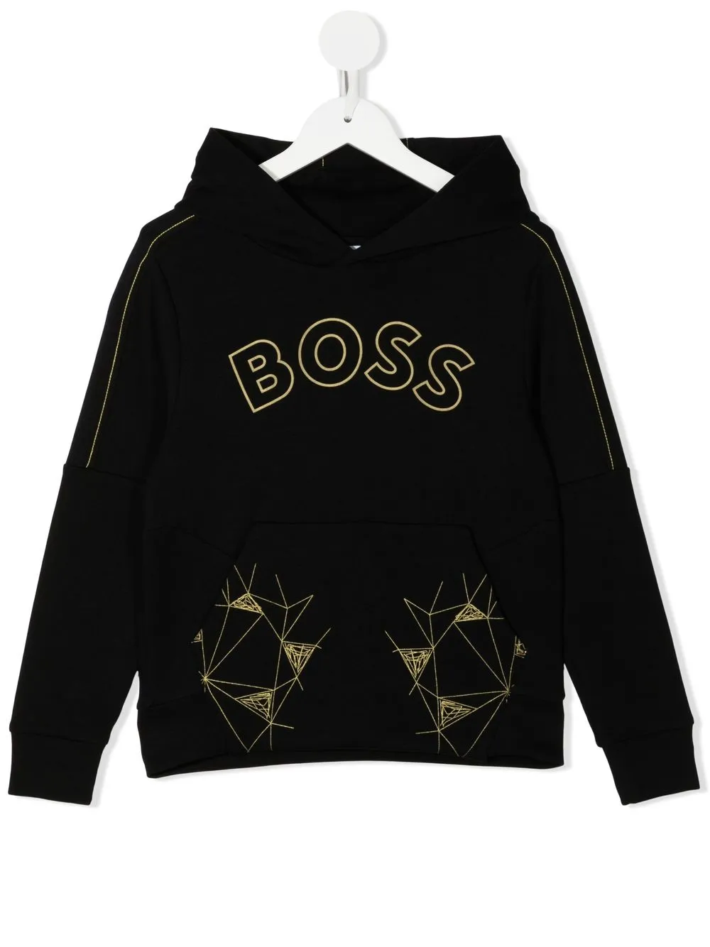 

BOSS Kidswear logo-print hoodie - Black