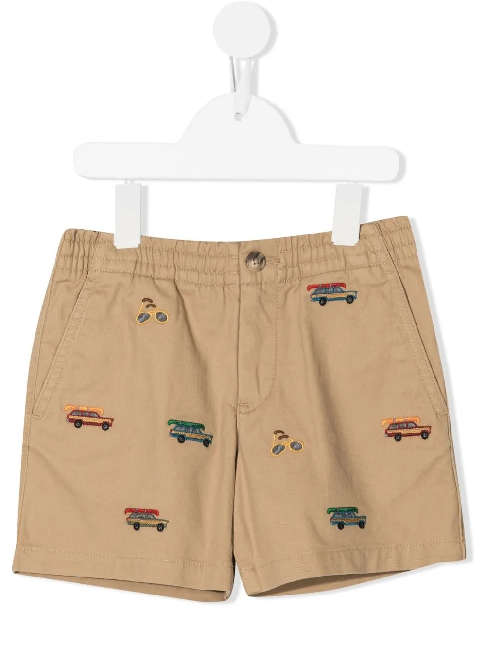 

Ralph Lauren Kids shorts con motivo bordado - Marrón