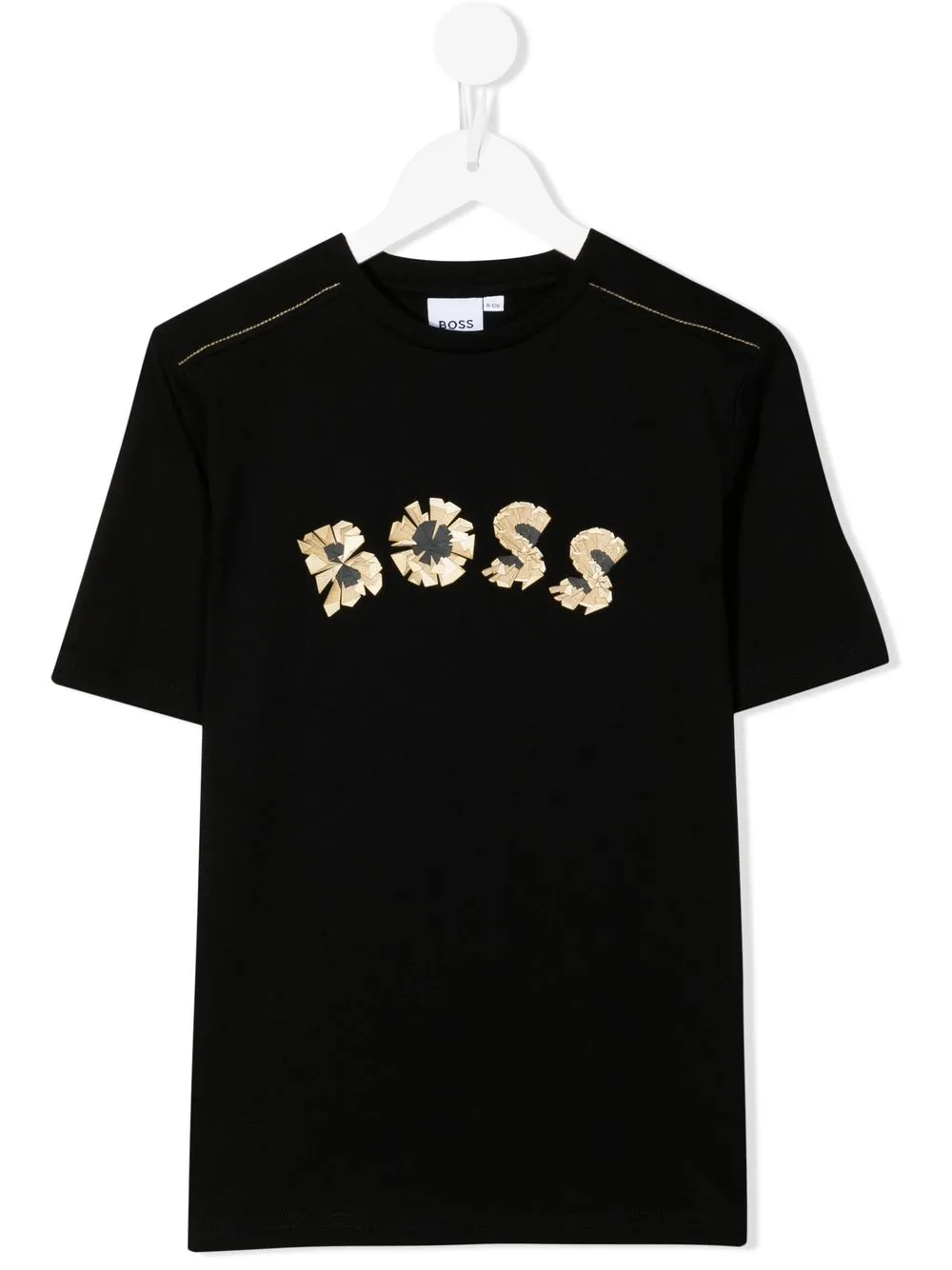 

BOSS Kidswear logo-print T-shirt - Black