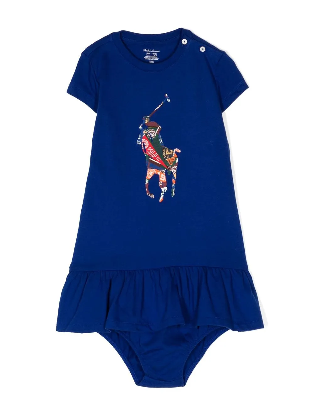 

Ralph Lauren Kids set de vestido con logo estampado - Azul