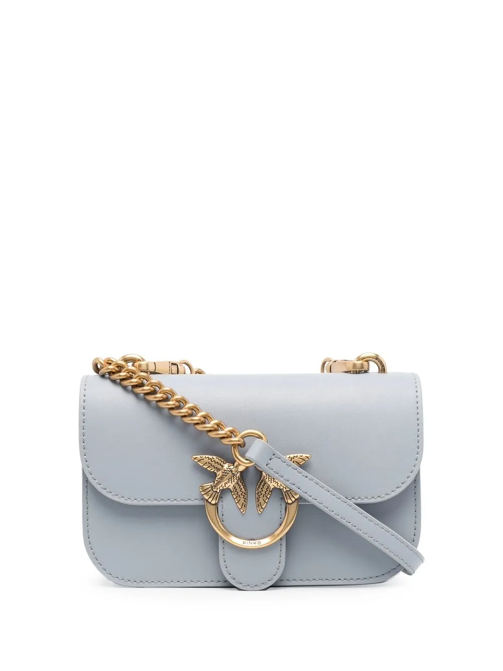 

PINKO bolsa crossbody Love Birds - Gris