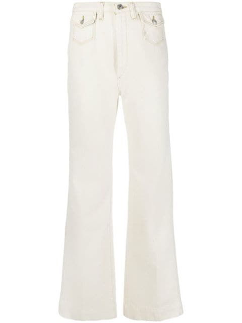 RE/DONE high-waisted flared-leg jeans