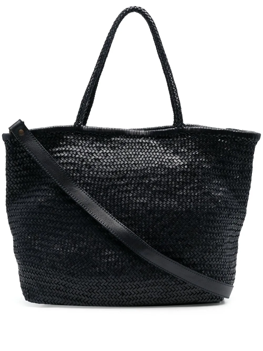 

Officine Creative Susan woven tote bag - Black