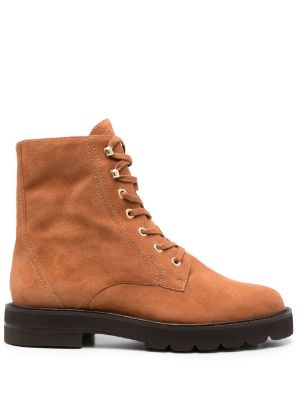 Stuart weitzman suede lace cheap up boots