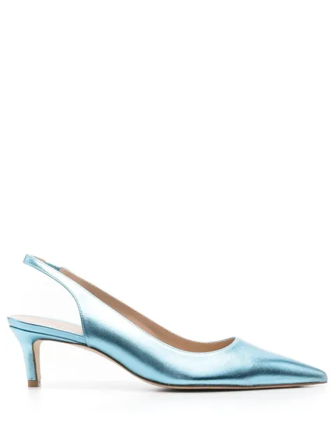 Stuart Weitzman zapatillas con puntera en punta metalizadas