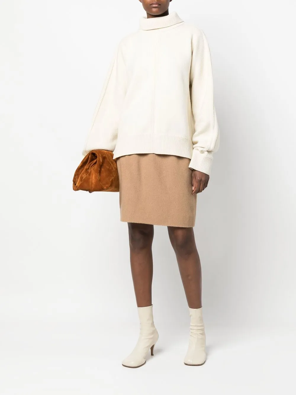 Valentino Garavani Pre-Owned 1980s gathered detailing pencil skirt | Image 2