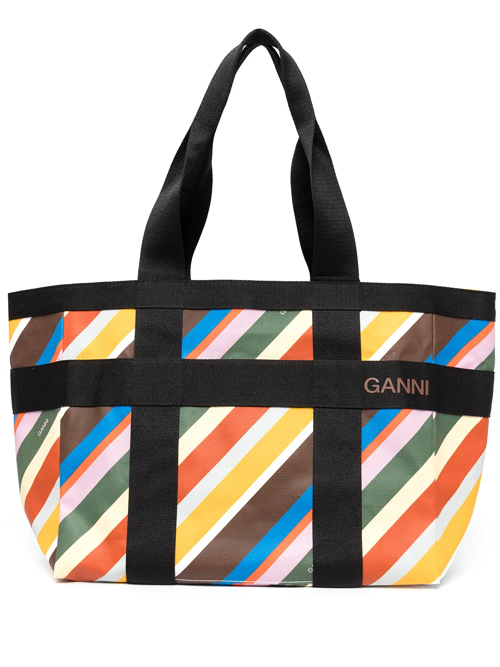 

GANNI tote con forma cuadrada - Multicolor