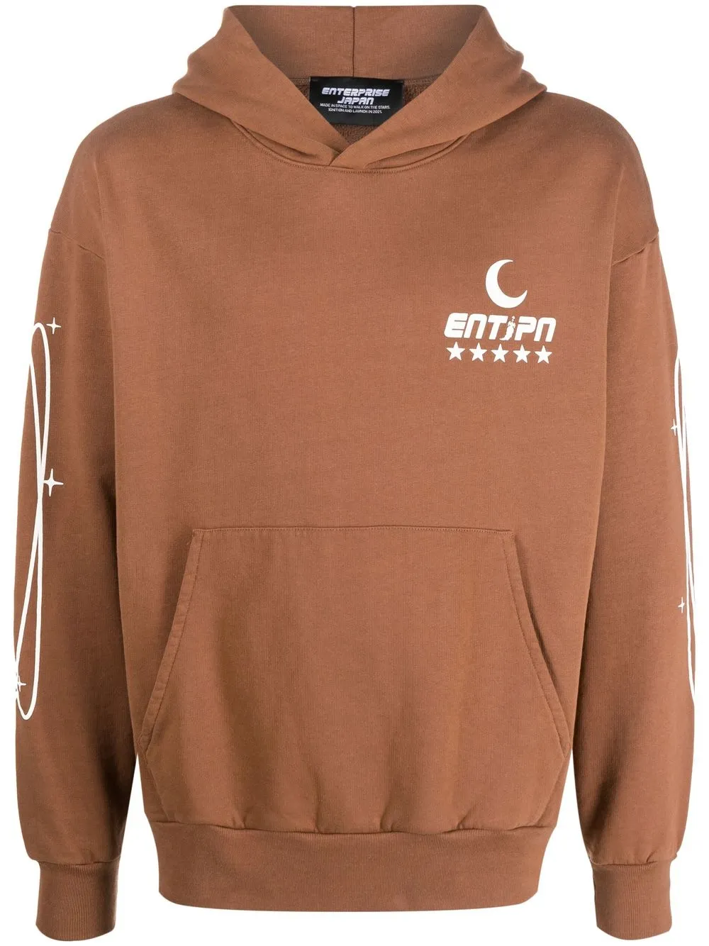 

Enterprise Japan hoodie con logo estampado - Marrón