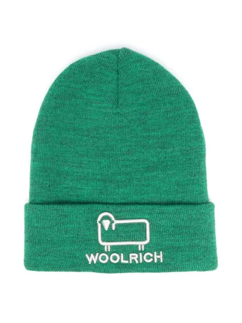 Woolrich Kids logo-embroidered beanie