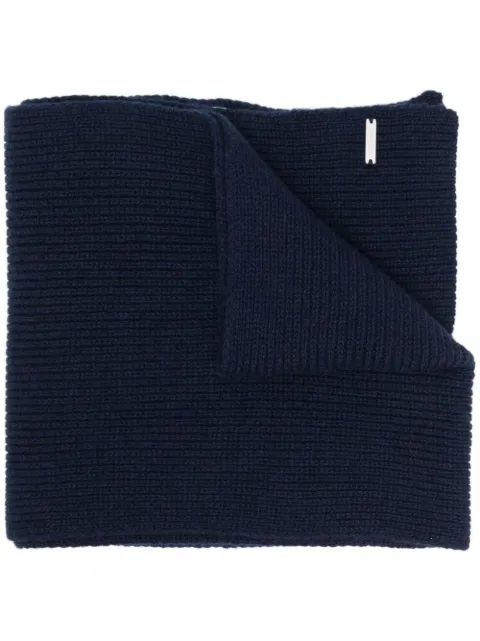 Woolrich mascada de cachemira tejida de canalé