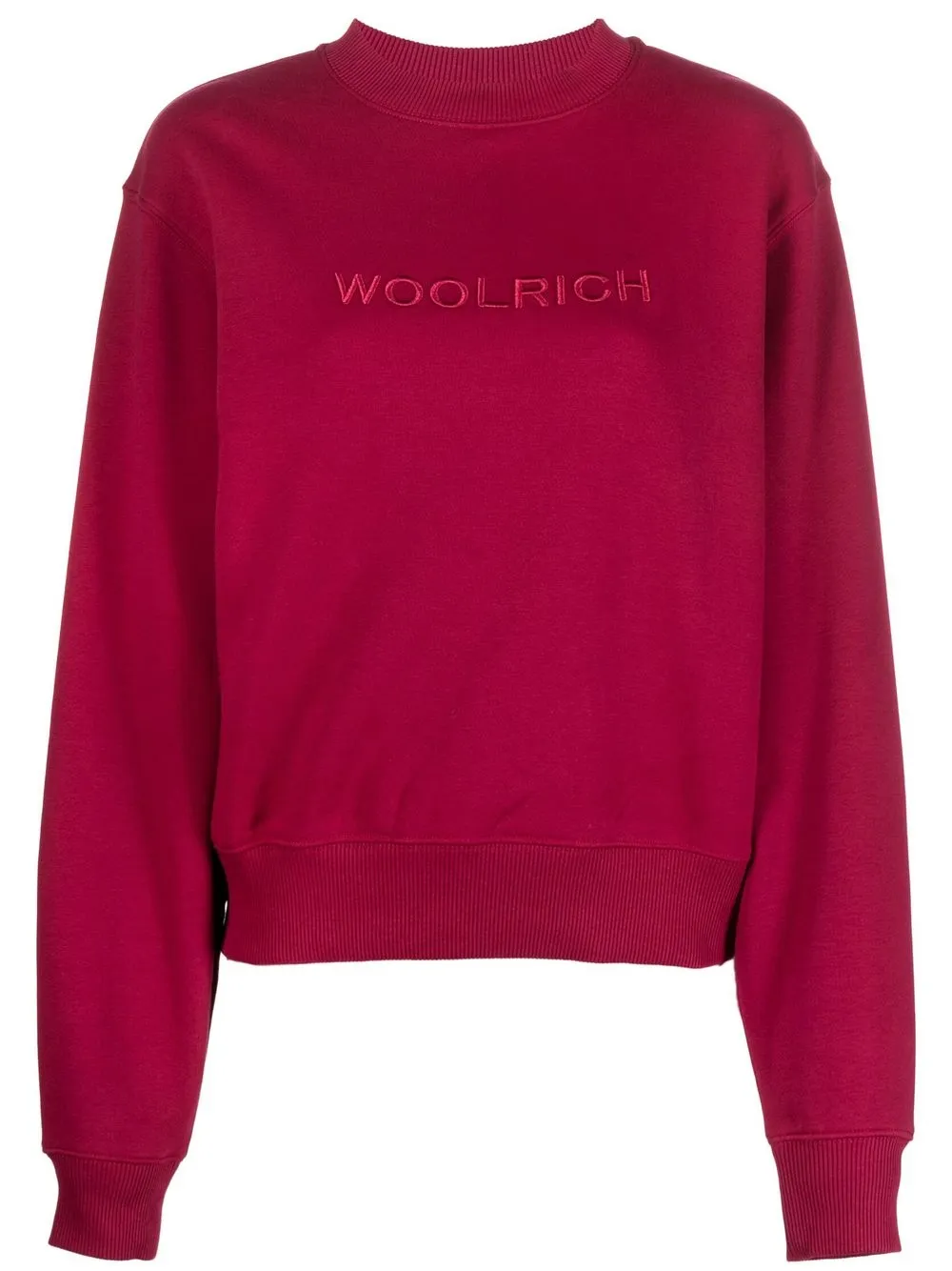 

Woolrich sudadera con logo bordado - Rosado