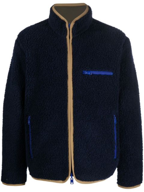 Woolrich reversible curly-fleece jacket