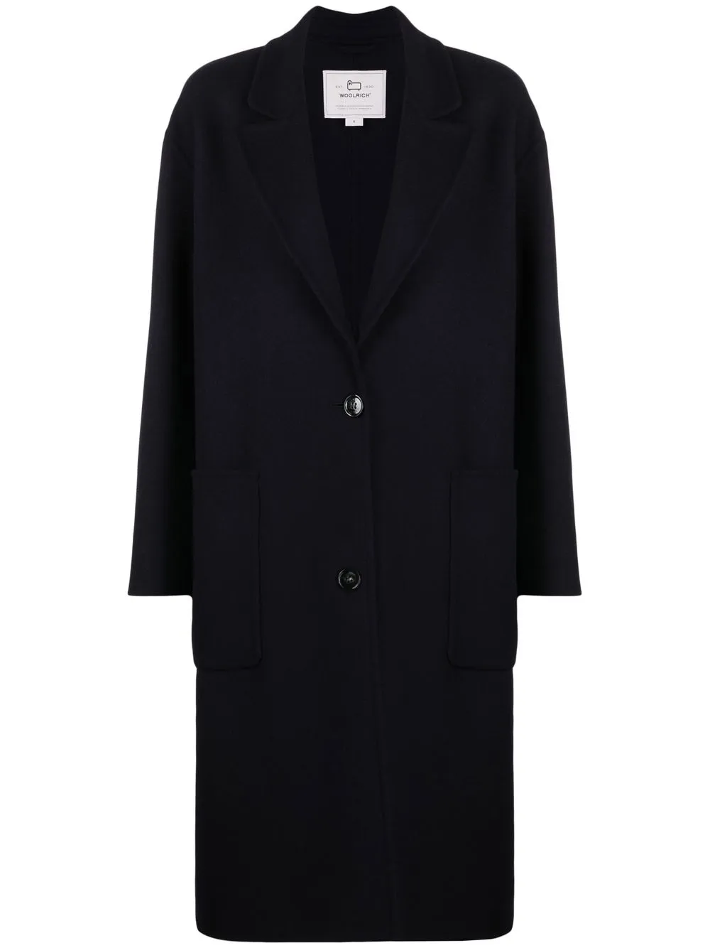 

Woolrich Double-wool single breasted coat - Blue