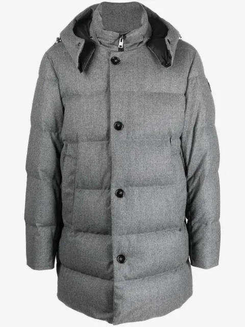 Woolrich padded button-down parka coat