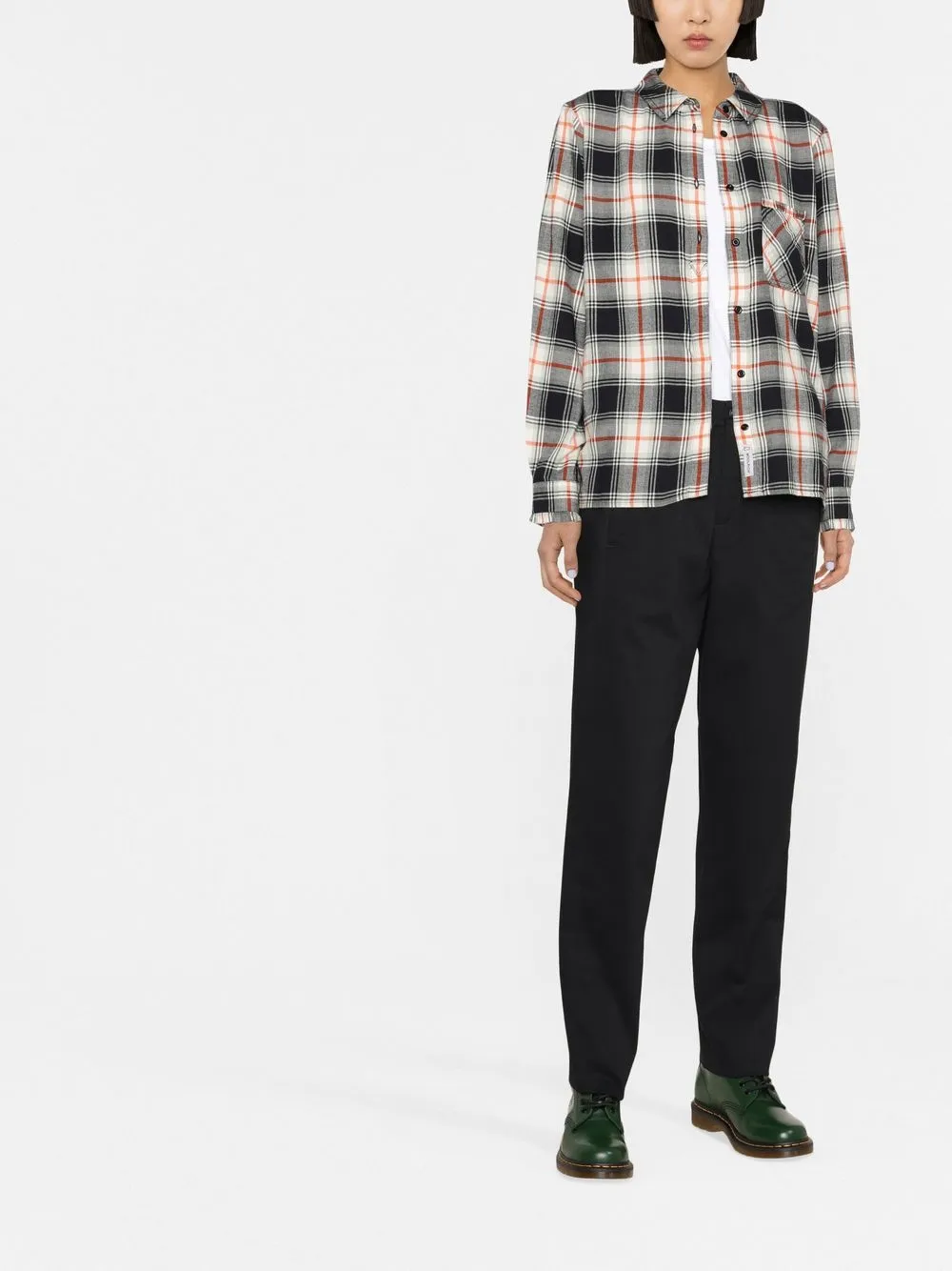 

Woolrich checked long-sleeve shirt - Black