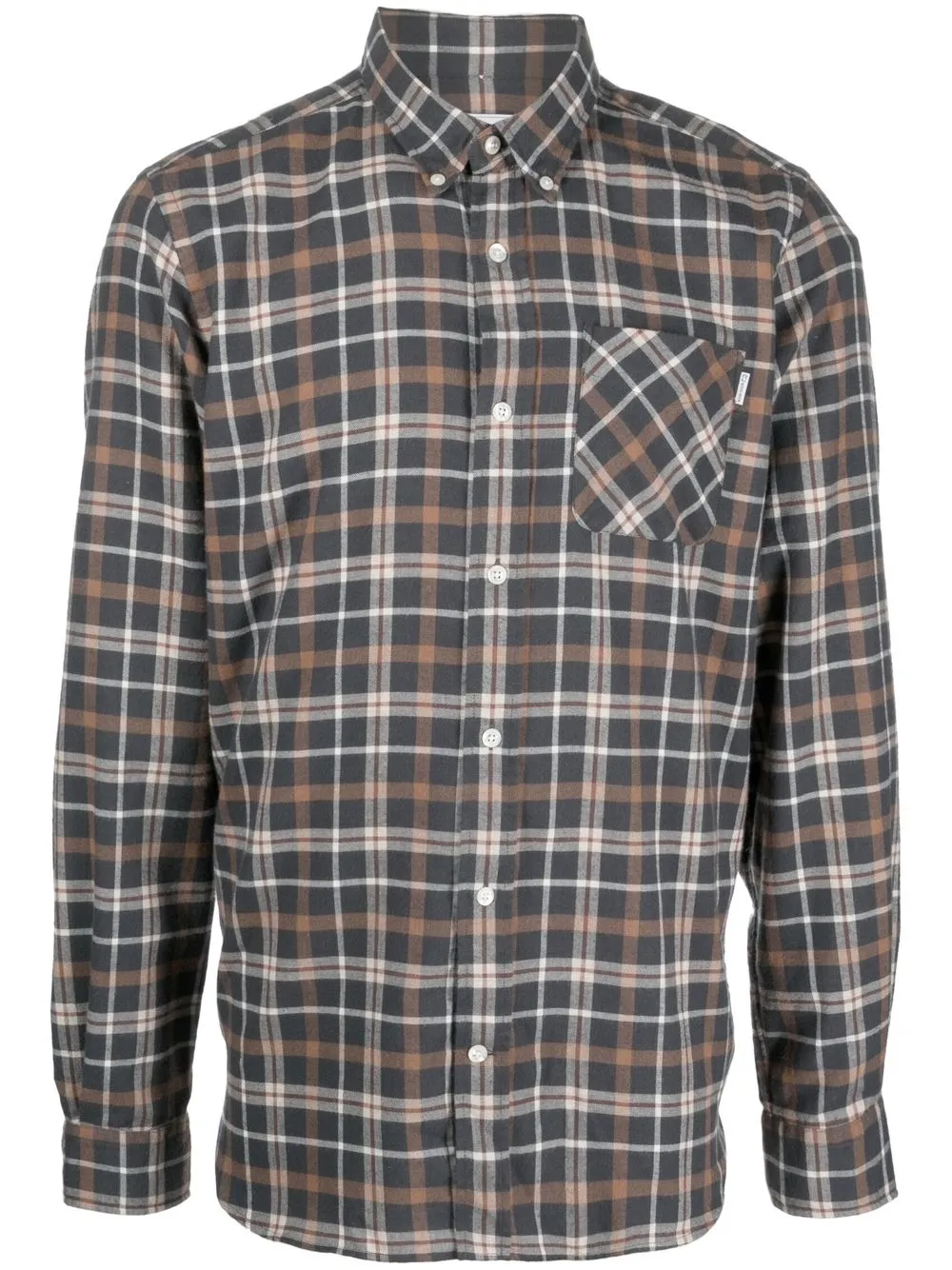 

Woolrich camisa con cuadros estampados - Gris