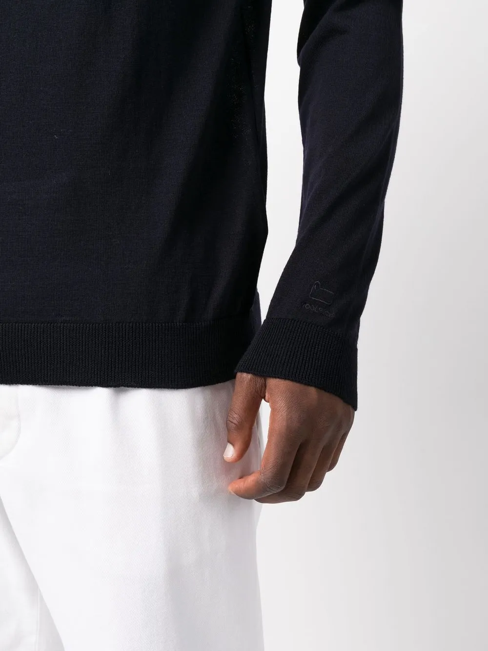 Woolrich Virgin-wool Jumper In Blau