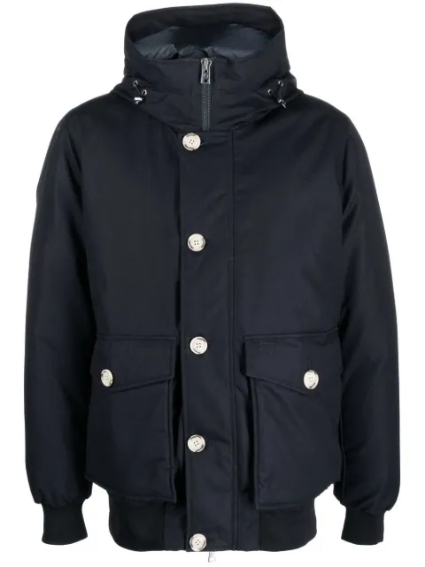 Woolrich chamarra capitonada con capucha