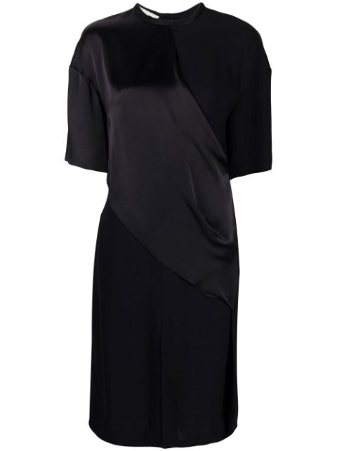 Stella McCartney panelled draped T-shirt dress Women