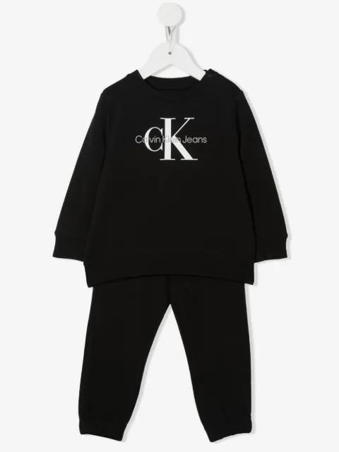 Calvin Klein Kids logo-print tracksuit set