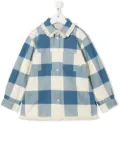 Woolrich Kids check cotton-flannel overshirt - White