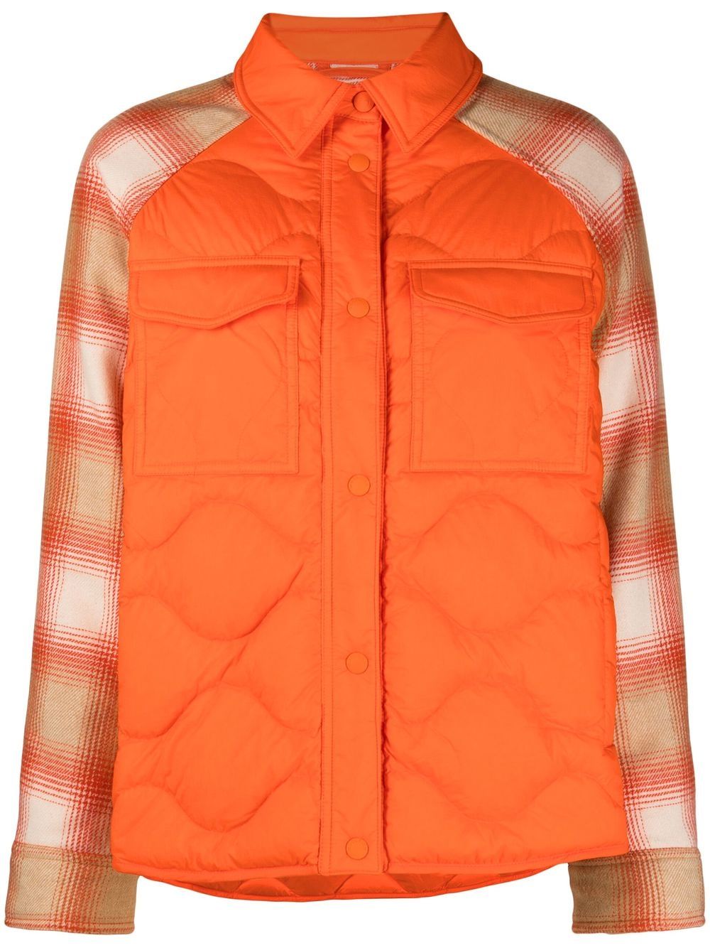 

Woolrich sobrecamisa Alba a paneles - Naranja