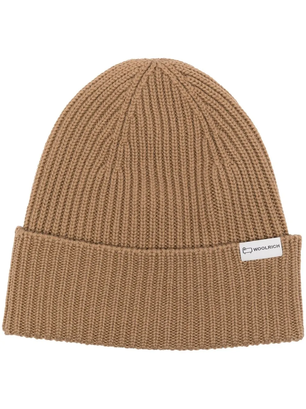 

Woolrich gorro de canalé con etiqueta del logo - Neutro