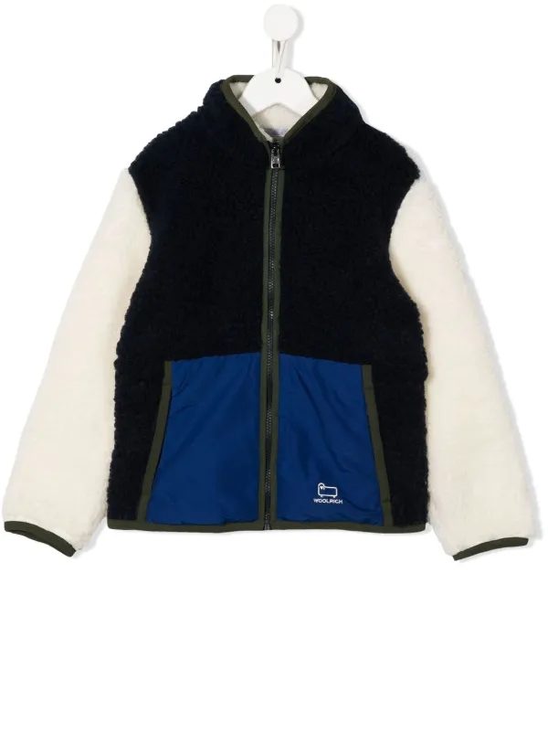 Woolrich Kids chamarra deportiva manga larga